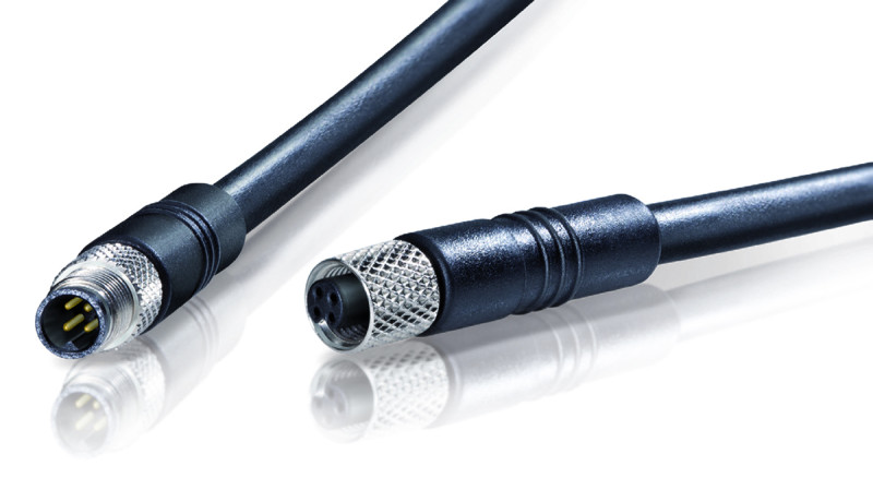 Binder USA Offers M5 Shielded and Overmoulded Cable Connectors for Miniature Sensors