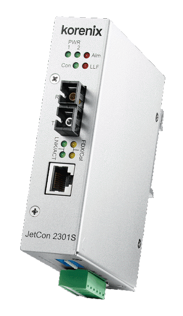 Korenix Launches New Industrial Fast Ethernet to Fiber Media Converter for Intensive Vibration & Shock Environment