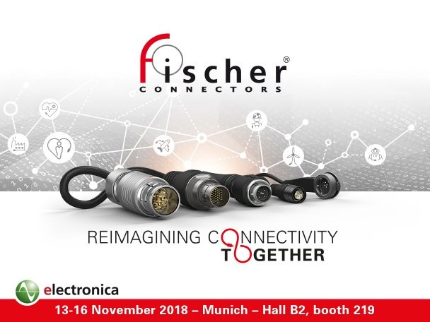 Fischer Connectors demonstrates its long-term vision for connectivity with breakthrough technological partnerships and cross-market customer applications at Electronica