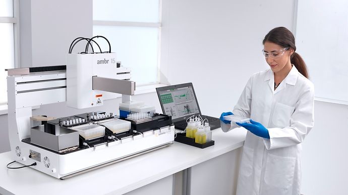 ambr® 15 fermentation and ambr® 250 high throughput systems now available with integrated online biomass measurement for microbial applications