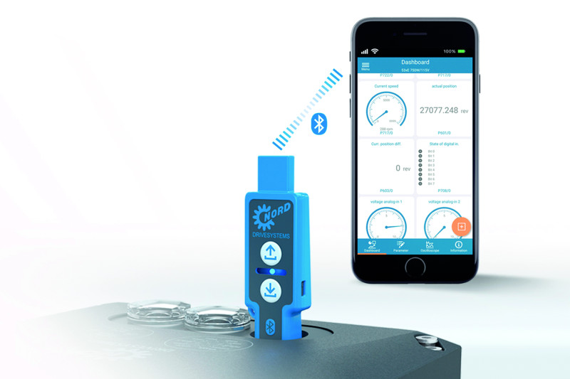 New Product from NORD DRIVESYSTEMS: Service with APP