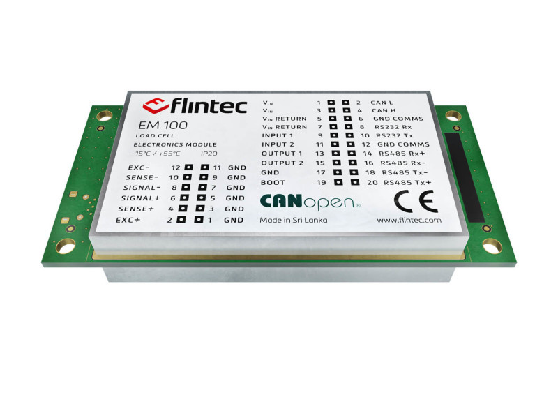 Flintec launch the EM100, a purpose made family of Digitising units for general weighing applications