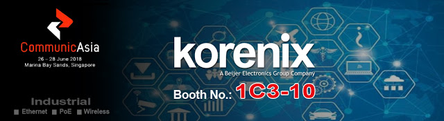 Korenix Launching New JetNet 7000 Series at the CommunicAsia 2018