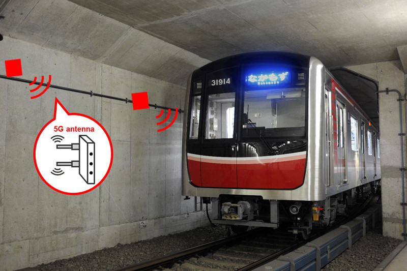 Japan's first proof of concept of 5G base station sharing in a railway tunnel to begin
