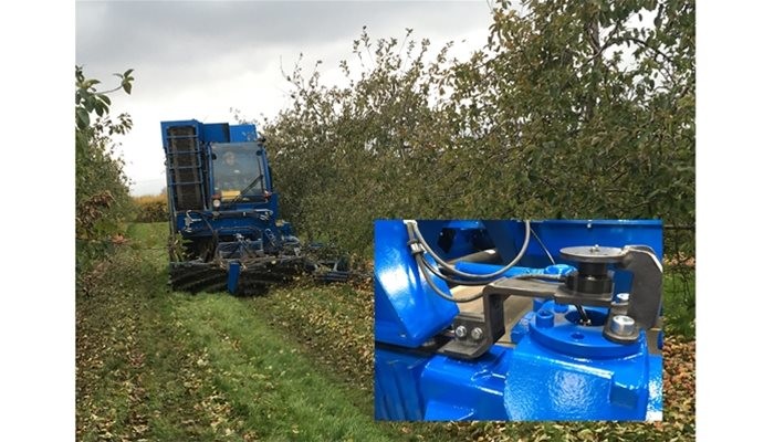SFM Technology Ltd choose Novotechnik non-contacting angle sensors from Variohm EuroSensor for apple harvester steering synchronisation