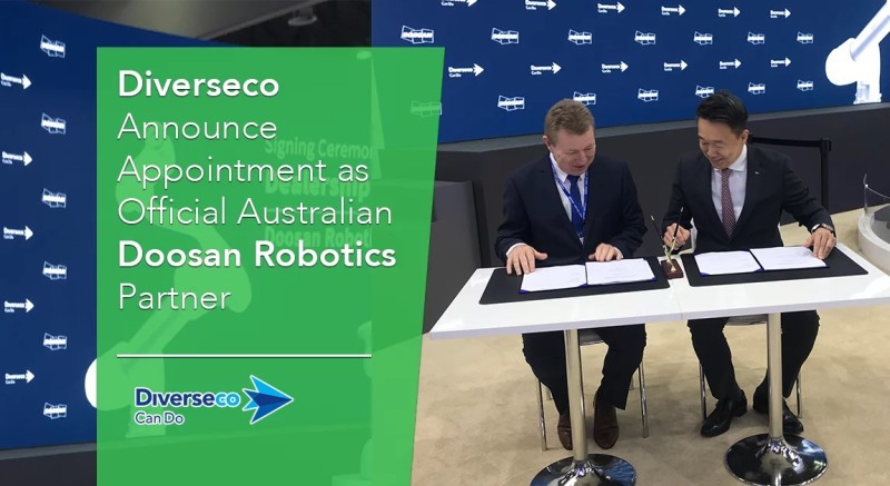 Diverseco Announce Appointment as Official Australian Doosan Robotics Partner
