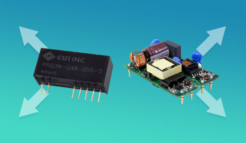Asymmetrical Output, Isolated Dc-Dc Converters Added to CUI Line