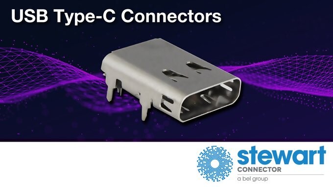 Stewart Connector Expands the USB Connector Series with USB Type-C Connectors