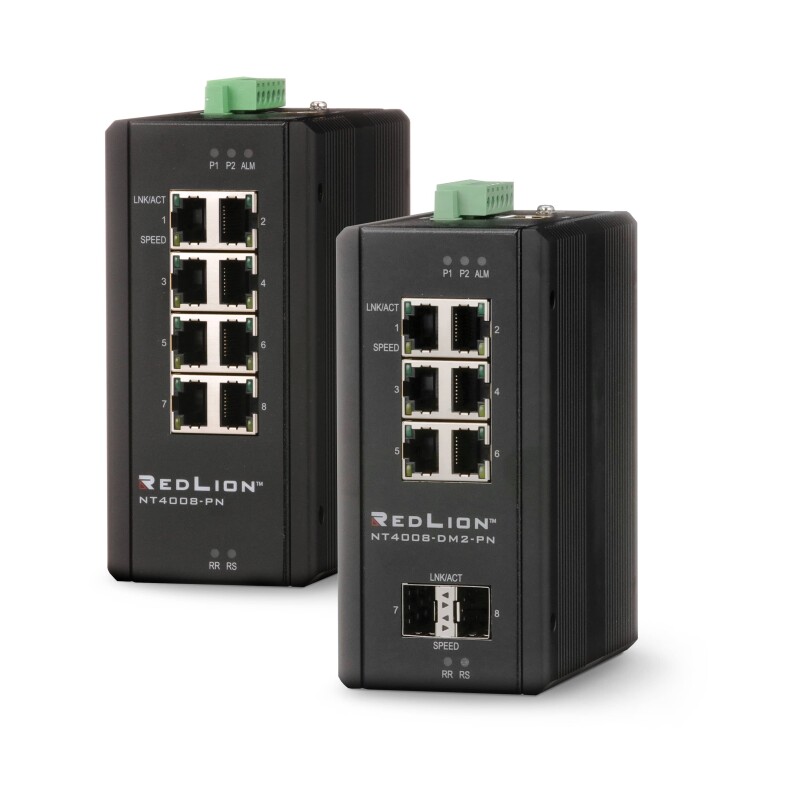 Red Lion Introduces NT4008 Gigabit Layer 2 PROFINET Switches