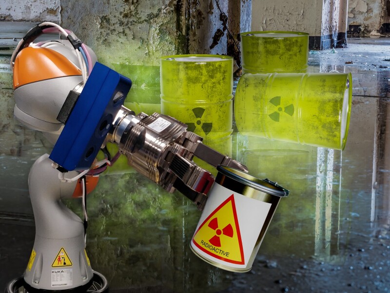 Robot-Assisted System with Ensenso 3D Camera for Safe Handling of Nuclear Waste