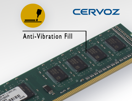 Anti-Vibration Fill is Now Available in Cervoz Industrial RAM Module