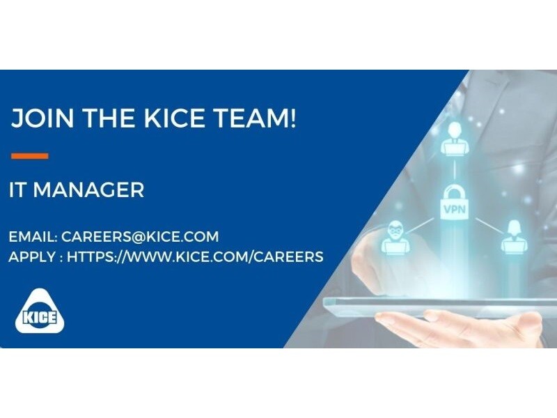 Job Offer By Kice Industries Inc. - IT Manager