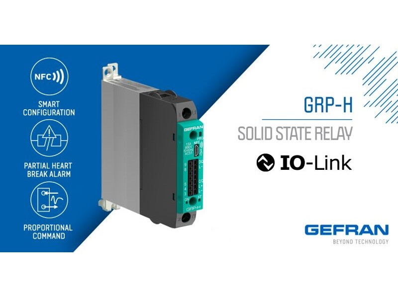 Gefran Introduces the GRP-H Series: The First Solid State Relay With IO-Link Output