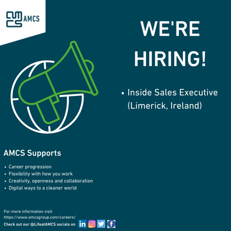 Jobs Offer By AMCS - Inside Sales Executive