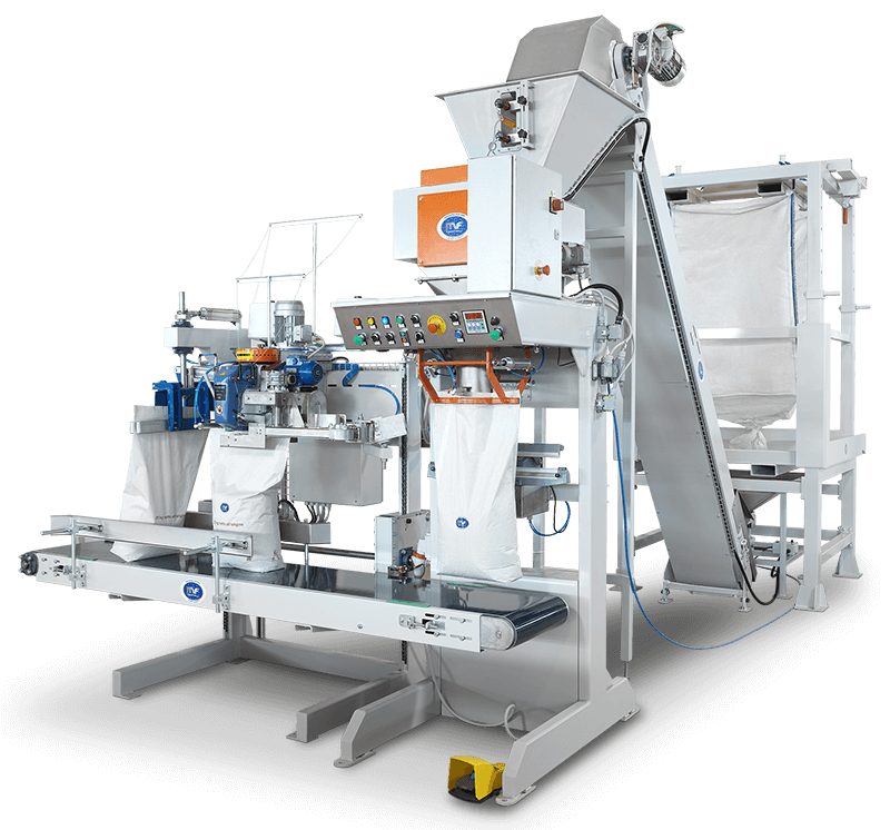 MF TECNO Semi-Automatic Bagging Machine From 5 Up to 50 Kg Bags