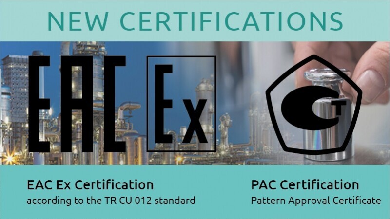 EAC Ex and PAC: new certifications for LAUMAS Products
