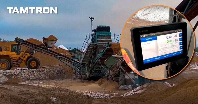 Tamtron Case Study: P. Örn Material Volumes from Wheel Loaders Directly to the Cloud