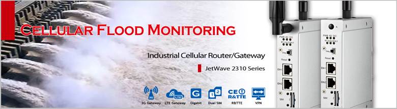 Korenix Wireless Solutions to Flood Monitoring: JetWave 2310 Series