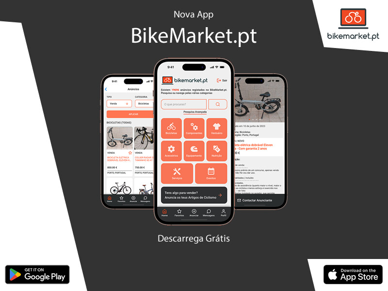 New BikeMarket.pt App: Find and Advertise Bicycles and Cycling Gear in Portugal