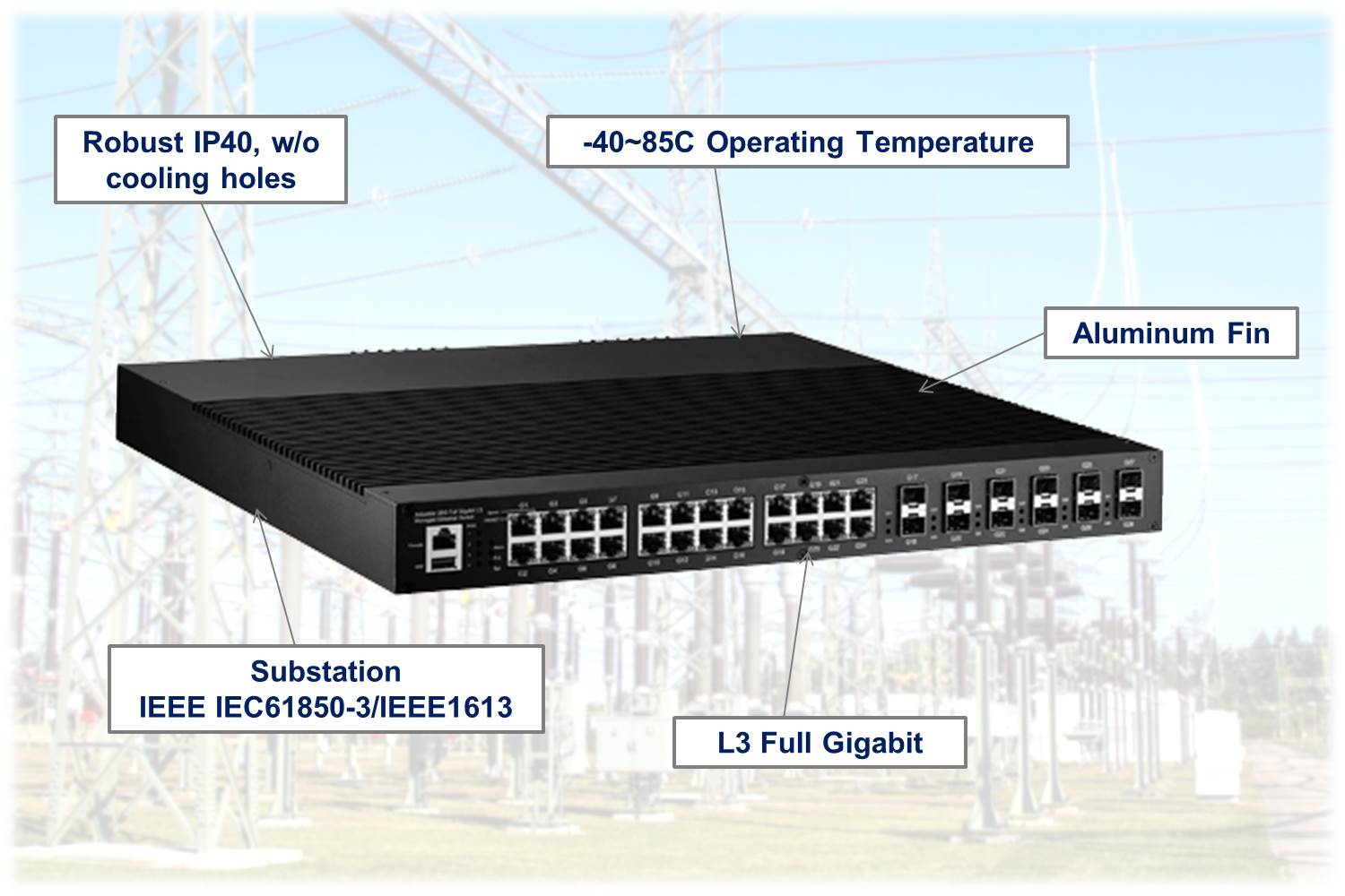 Korenix Launches JetNet 6828Gf for Substation Applications