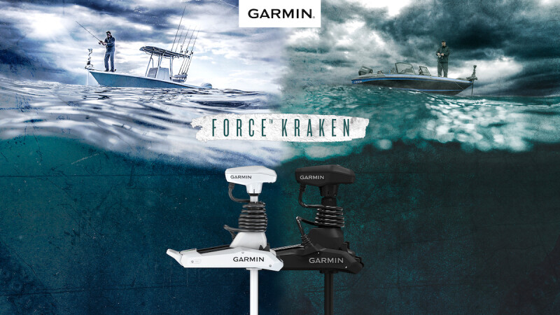 Garmin unveils Force Kraken, expands its award-winning trolling motor series to a wider range of boats