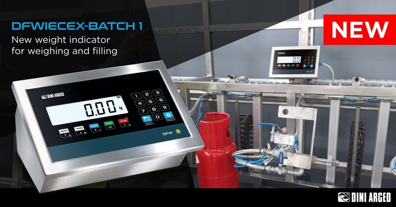 Discover the New DFWIECEX-BATCH1 Weight Indicator from Dini Argeo