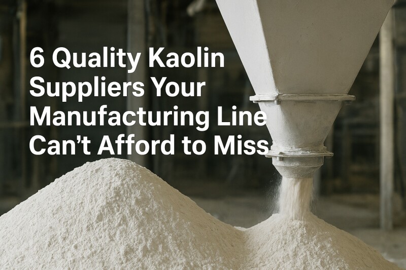 6 Quality Kaolin Suppliers Your Manufacturing Line Can't Afford to Miss