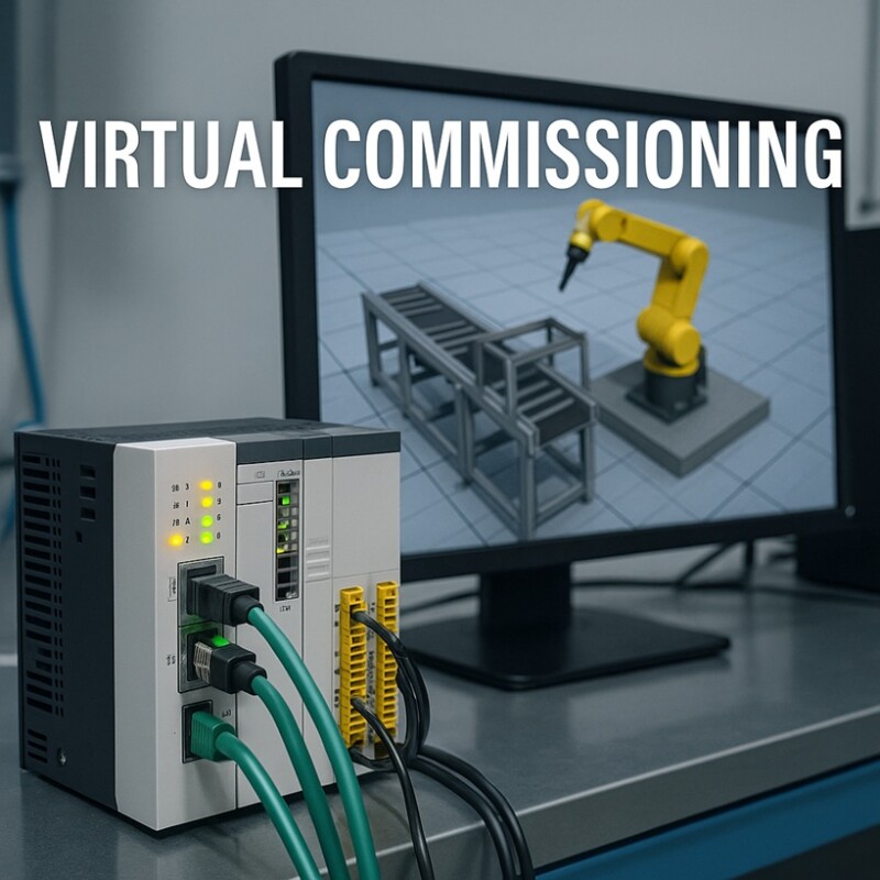 Virtual Commissioning for Faster Startups: PLC, HIL, and Twin Integration