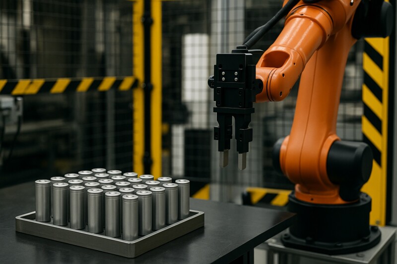 Robots in Battery Assembly: Safety and Part Handling