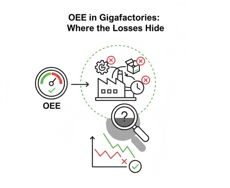 OEE in Gigafactories: Where the Losses Hide