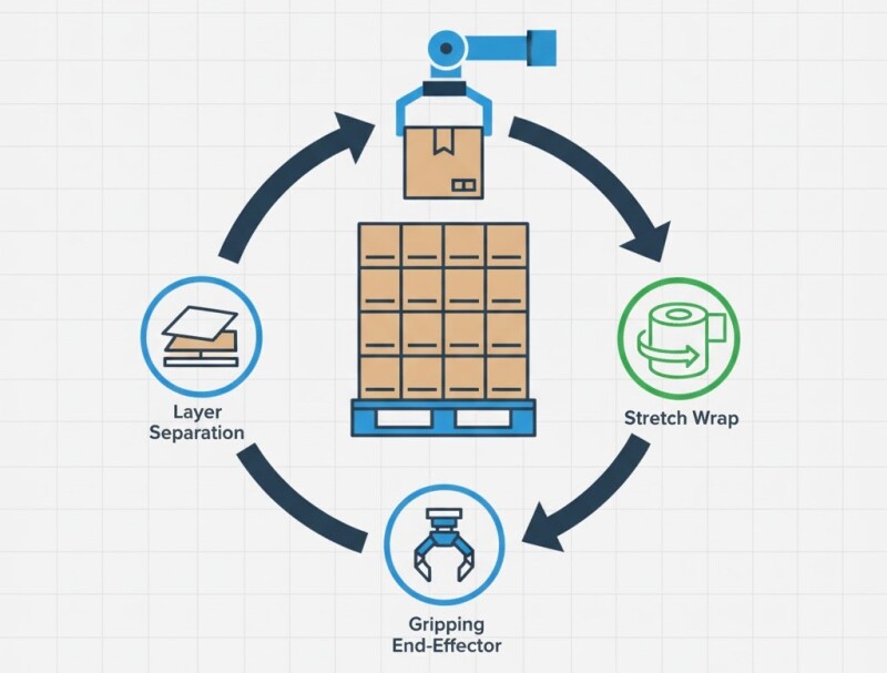 Slip Sheets, Stretch Wrap, and End-Effectors
