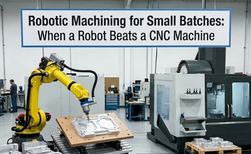 Robotic Machining for Small Batches: When a Robot Beats a CNC Machine