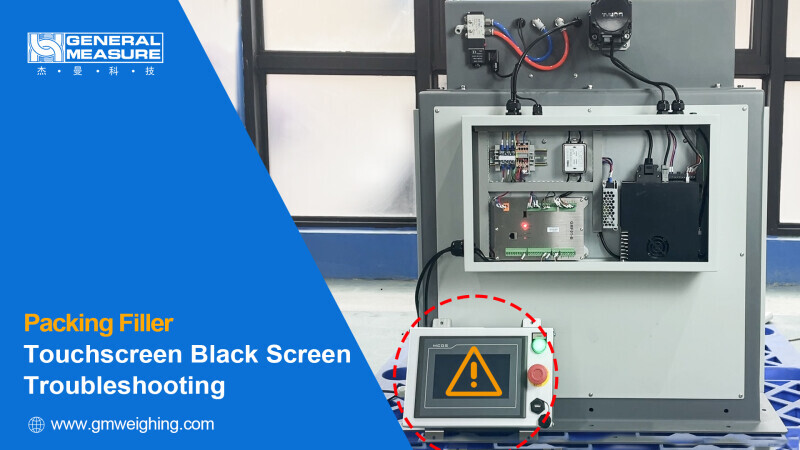 Troubleshooting of General Measure Bagging Scale — Black Screen on Touchscreen