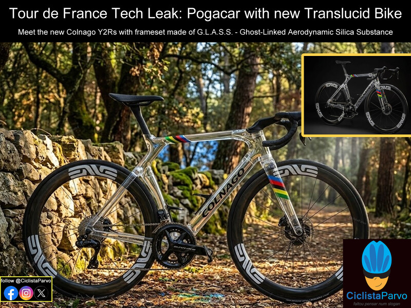 Tour de France Tech Leak: Pogacar with new Translucid Bike