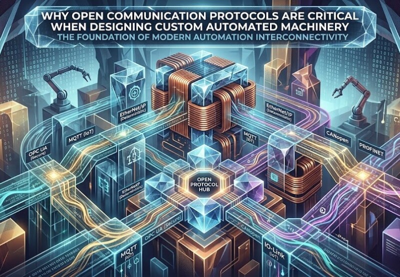 Why Open Communication Protocols Are Critical When Designing Custom Automated Machinery