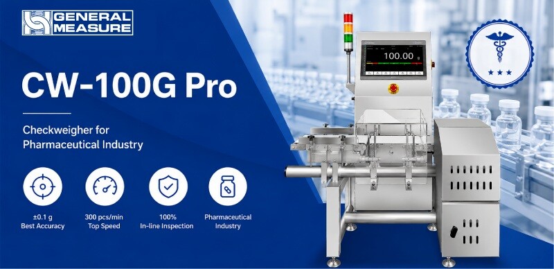 Product Case: General Measure CW-100G Pro Checkweigher in the Pharmaceutical Industry