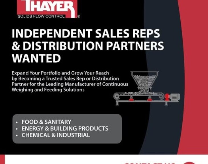 Job Offer by Thayer Scale-Hyer Industries, Inc.: Independent Sales Reps & Distribution Partners