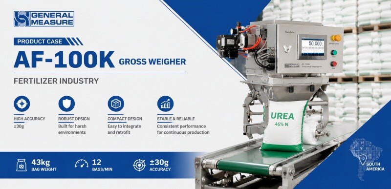 Product Case: General Measure AF-100K Gross Weigher Boosts Fertilizer Packing Efficiency in South America