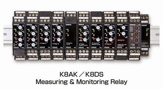 Omron adds Six New Models for the K8 Series Monitoring Relays, complying to global safety standards