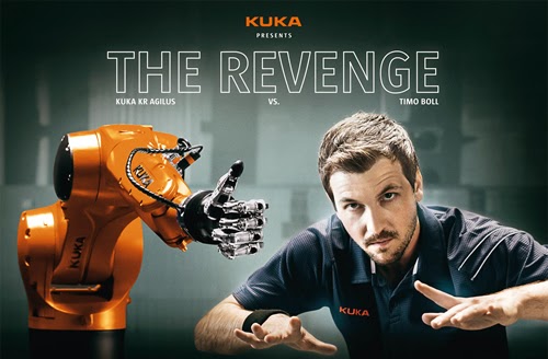 The Revenge - KUKA KR AGILUS Robot vs. table tennis star Timo Boll 