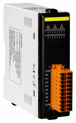 ICP DAS USA, Inc. Introduces Full-speed USB Device with 8 Digital Input and Digital Output Channels